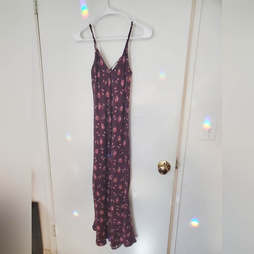 Silk laundry bias cut 90s slip dress